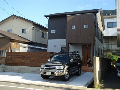 外観:モダンな外装に仕上がりました
